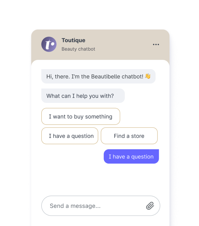 A chatbot example
