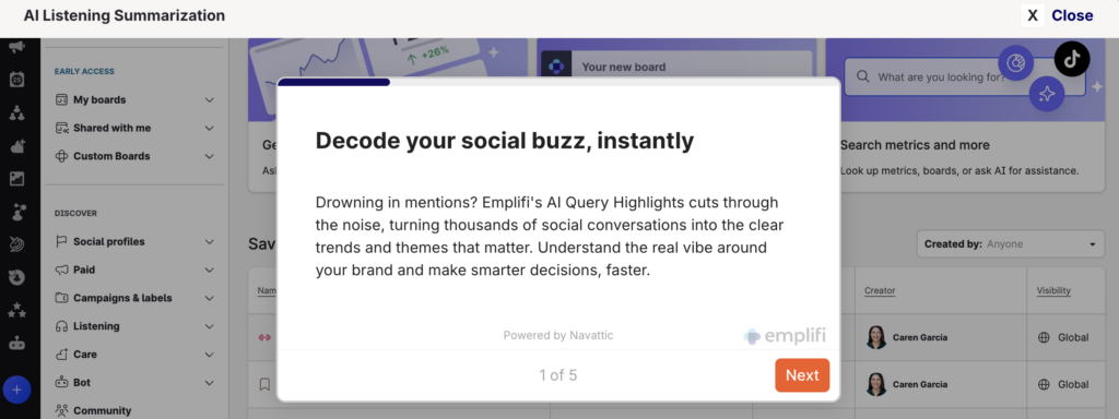 AI Listening Summarization interactive demo